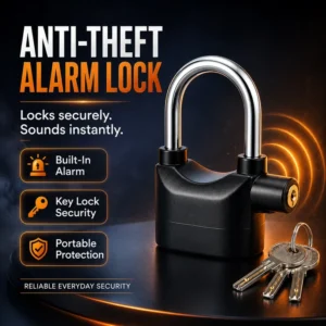 Premium Anti-Theft Alarm Lock – Strong, Durable & Reliable Security